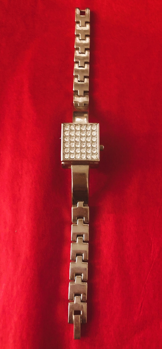 Park Lane Vintage Silver Watch With Cubic Zirconia Face  display picture 2