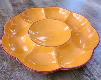 Southern Living at Home Gail Pittman Siena Chip and Dip Round Serving Dish
