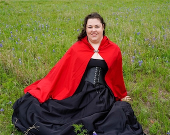 Homemade Cotton cloak with hood