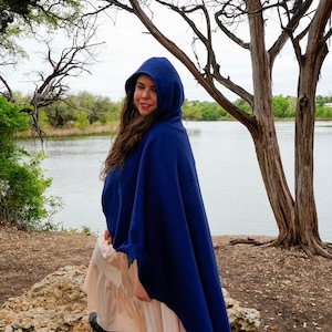 Handmade Fleece cloak with hood - Renaissance fairs and Cosplay cosumes