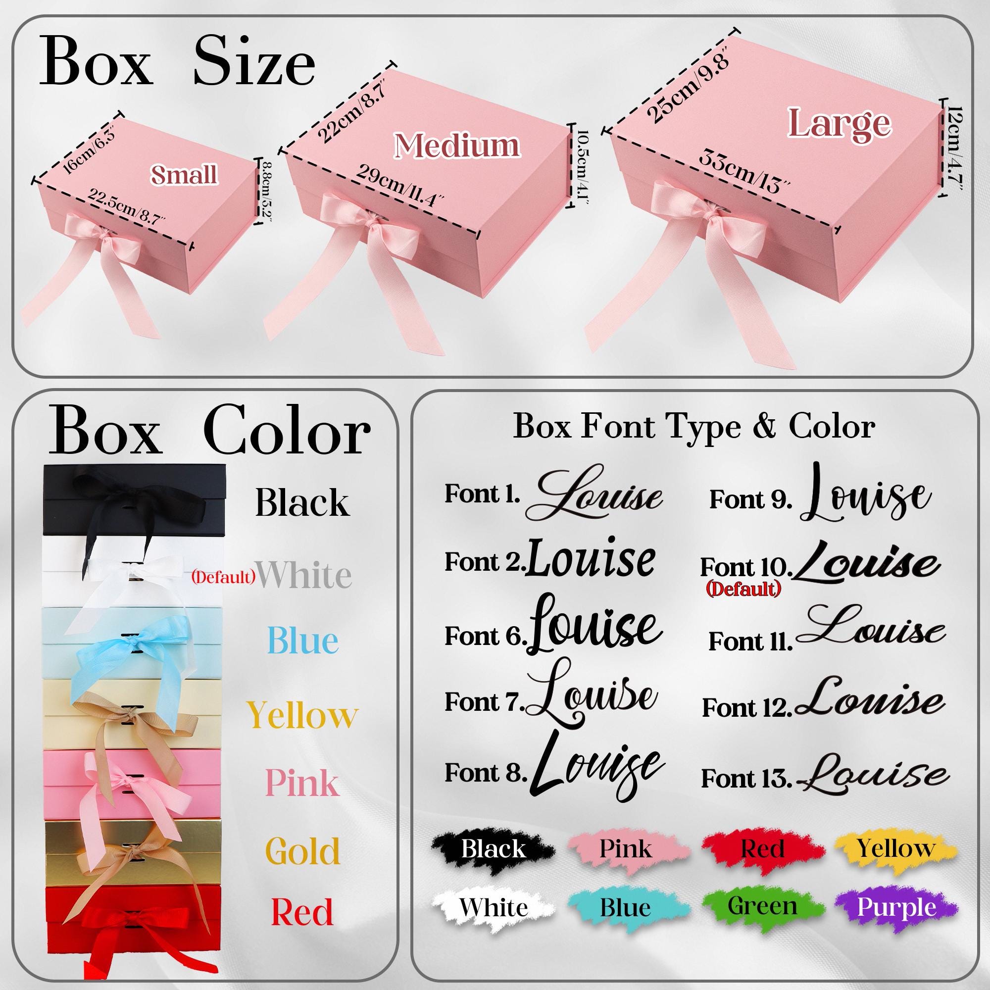 Personalized Empty Gift Box | Custom Bridesmaid Proposal Box | Bridal Shower | Maid of Honor Gift