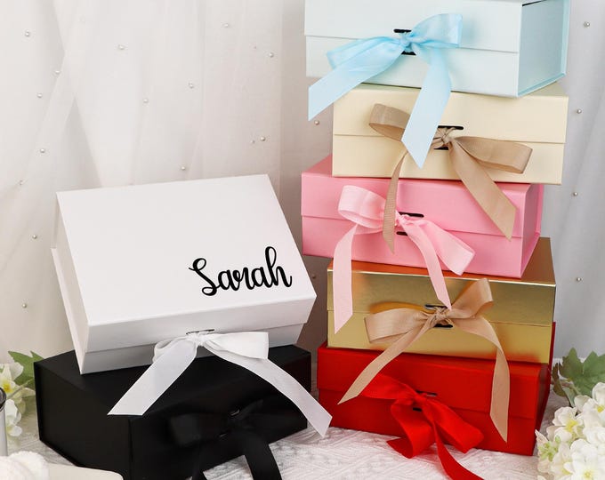 Personalized Empty Gift Box | Custom Bridesmaid Proposal Box | Bridal Shower | Maid of Honor Gift