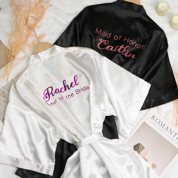 Bata de novia personalizada, regalo de propuesta de dama de honor