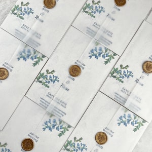 Vorgefaltete Pergamentumschläge, 10-teiliges Set Größe für Einladungen im Format 12,7 x 17,8 cm, A6/A5-Pergamenthülle, 11,8 x 18,3 cm/13,3 x 19,75 Zoll große Pergamenthülle Bild 4