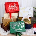 Personalised Christmas Gift Box| Custom Empty Magnetic Gift Box| Gold or Silver Font Box| Personal Christmas message box|  Christmas Eve Box product logo