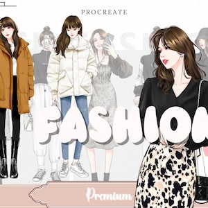 500種類以上のProcreate服ブラシスタンプ、Procreate布ブラシ、布テクスチャブラシ、Procreate服、Procreateファッション、テクスチャ