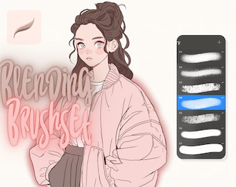 Pinceles para difuminar Procreate, pinceles para difuminar Procreate, conjunto de pinceles para difuminar, pinceles para difuminar Procreate, paquete de pinceles para difuminar sombras suaves