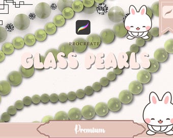 Pinceles de diamantes de Procreate. Pincel para joyería de Procreate. Sellos de gemas de Procreate. Pinceles para collares y cadenas de Procreate.
