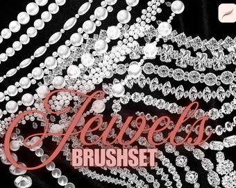 Procreate brushes for Jewelry,Procreate Brush People,Procreate earrings stampsRhinestone Procreate BrushDiamond art anime,Procreate Necklace