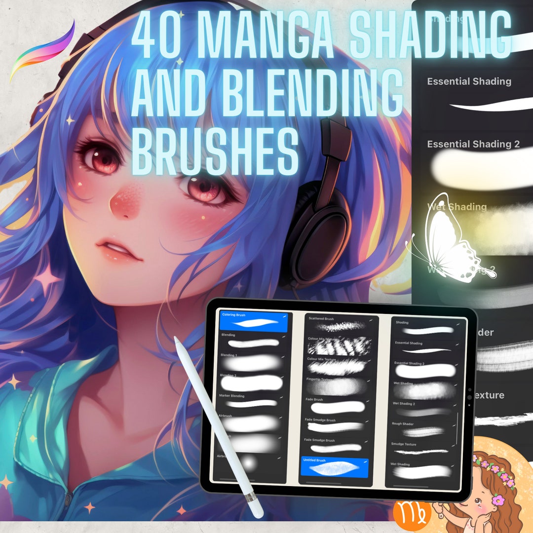 Procreate Blending Brushes, Smudge Brushes Procreate, Blender Brush Set