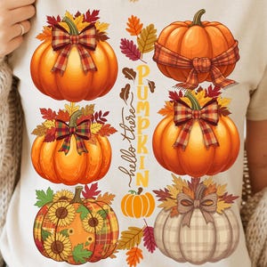 ¡Hola, Calabaza! PNG, Diseño de Sublimación de Otoño (Descarga Digital)