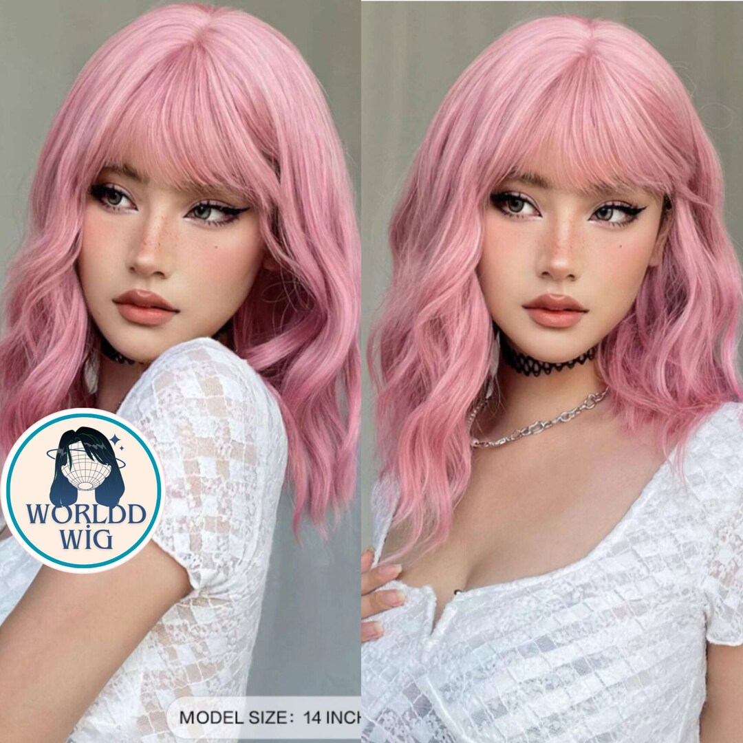 Vivid Short Pink Wig Abstract for Desktop Vivid Short Pink Wig Abstract for Desktop