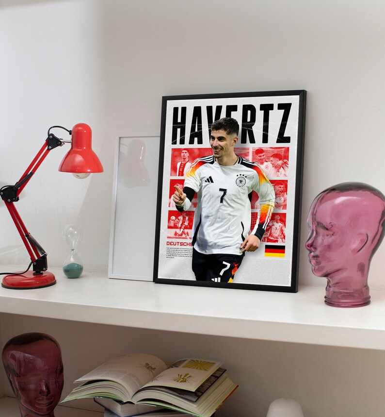 Kai Havertz Germany Euro 2024, Printable A3 Sport Wall Art, Gift for ...