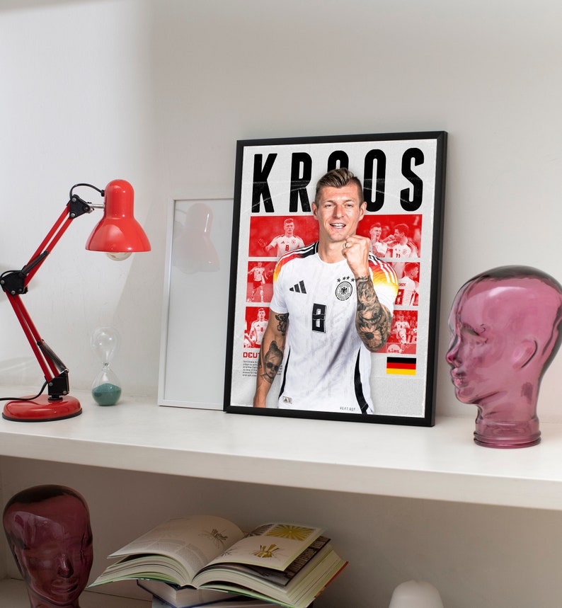 Toni Kroos Germany Euro 2024, Printable A3 Sport Wall Art, Gift for Boy ...