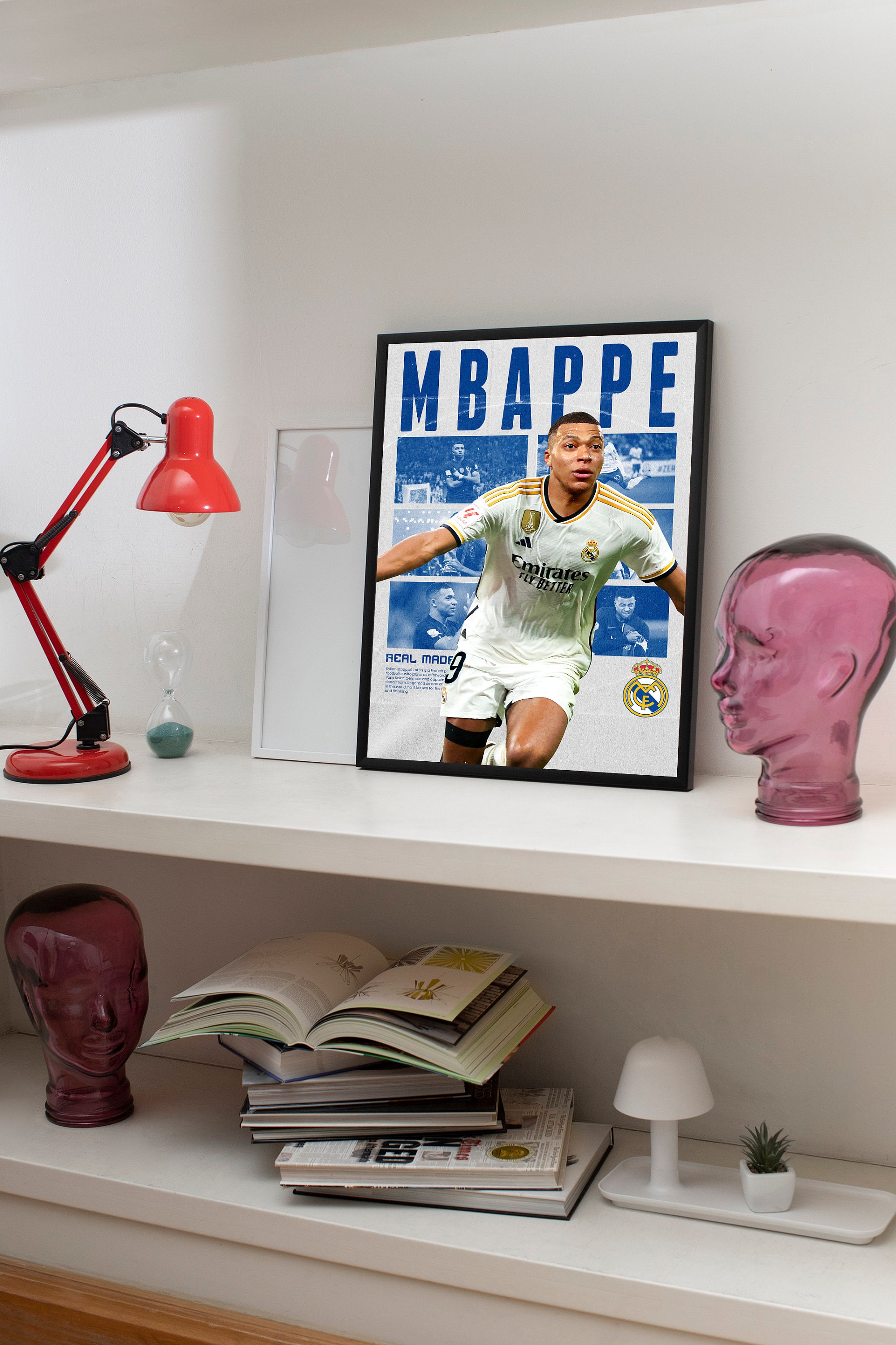 Kylian Mbappe Real Madrid, Printable A3 Sport Wall Art, Gift for Boy ...