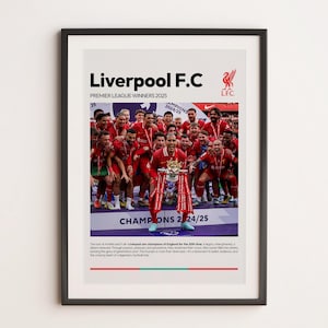 Liverpool FC Poster, Printable A3 Sport Wall Art, Gift For Boy, Poster A3, Liverpool Gifts  Poster, Soccer Print, YNWA, Premiere League.