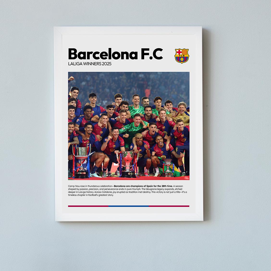 Barcelone/リオペラ/ポスター Barcelona are the SuperCopa Champions 2025 After destroying