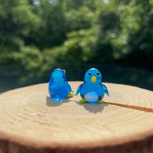 ペンギン　ガラス細工 ガラス細工｜日光浴ペンギン｜フォーカートグラスワークスガラス