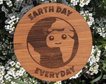 Earth Day Every Day Bamboo Sticker