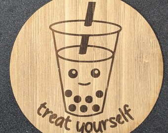 Treat Yourself Bamboo Sticker
