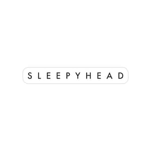 SLEEPYHEAD Sticker | Die-Cut Transparent Vinyl Sticker