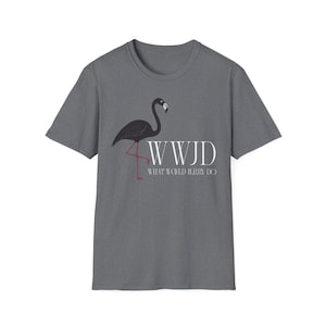 WWJD Flamingo Shirt | What Would Jerry Do? Fan-Inspired Alternative Aesthetic