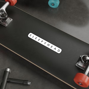 SLEEPYHEAD Sticker | Minimalist Sans Serif Vinyl Decal
