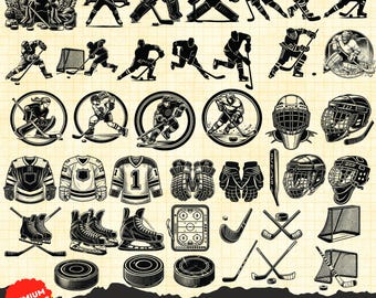 Hockey Svg Bundle, Hockey Svg, Ice Hockey Svg, Hockey Player Svg, Hockey Logo, Hockey Laser Cut Files, Hockey Silhouette, Hockey Clipart Png