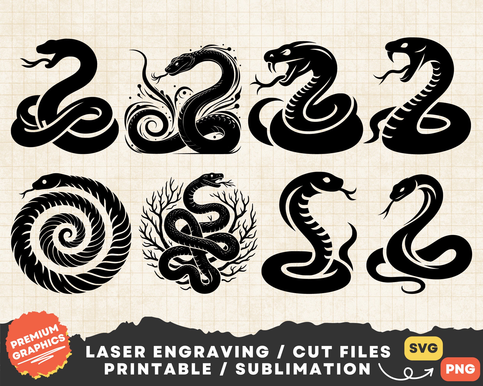 Snake Svg File Snake Svg Bundle, Snake Svg, Clipart Snake Png Print, Snake Head Svg ...