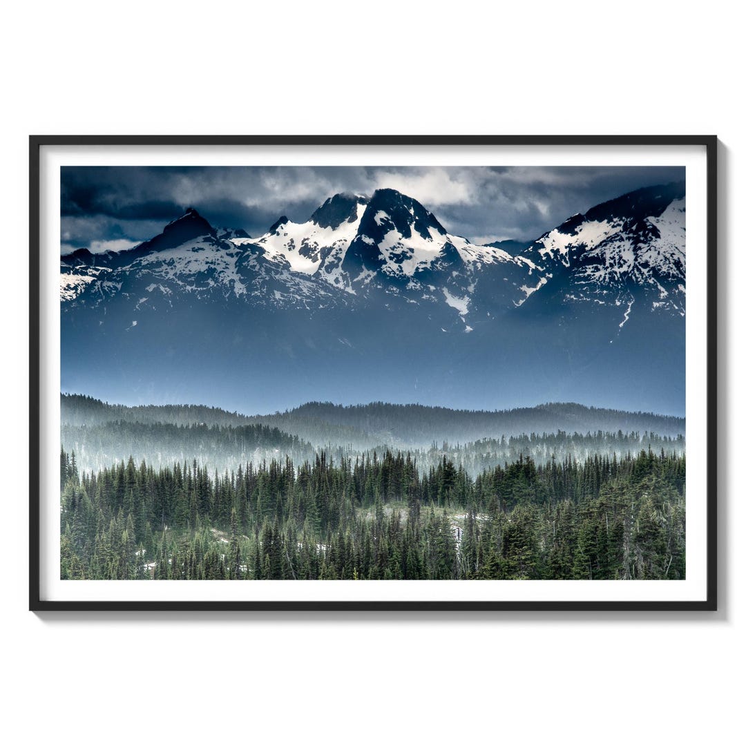 Coastal Mountains Fine Art Print, Majestic Canadian Wilderness ...