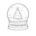 Christmas Snow Globe With Tree Clipart PNG and JPG - Etsy