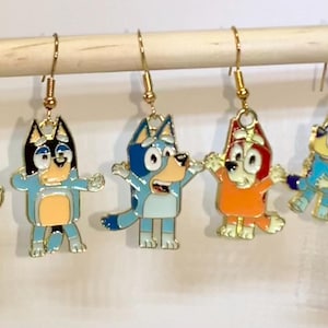 Handmade Bluey Inspired Earrings, Necklaces and Bracelets