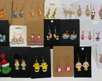 Handmade Winnie the Pooh and Friends Earrings