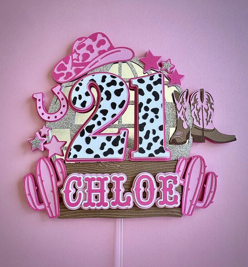 Cowgirl Cake Topper - Etsy