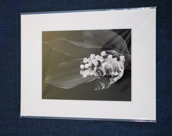 Shell with Lily of the Valley print #2