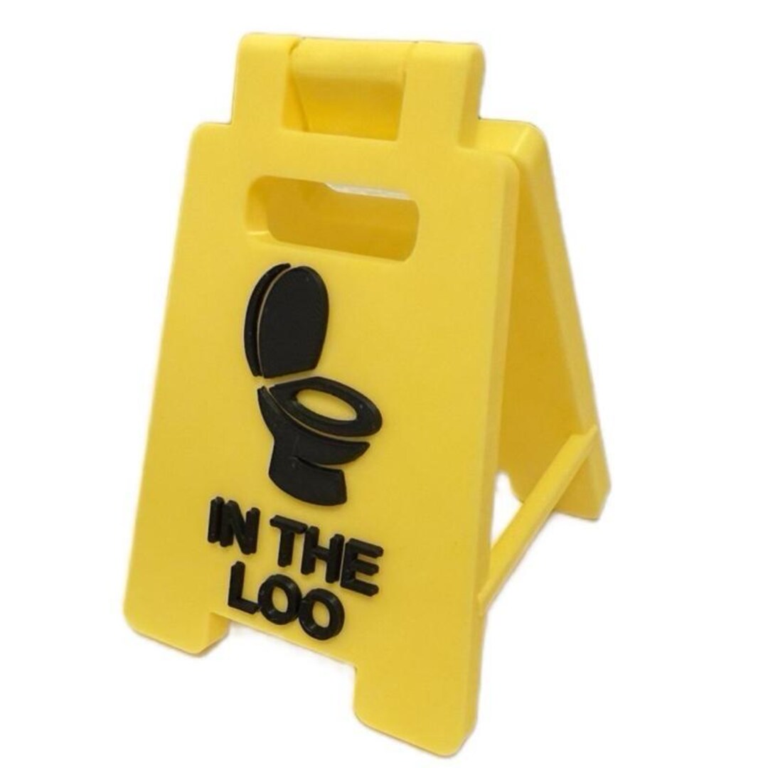 In the Loo Sign for Desk - Boldly States Temporary Absence With Elegant ...