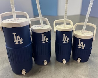 Los Angeles sports Can Cooler Koozie – 3D Printed w/ Straw Lid