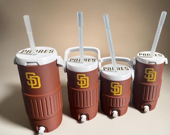 San Diego sports Can Cooler Koozie – 3D Printed w/ Straw Lid