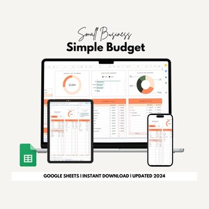 Simple Budget Template Google Sheets, Monthly Budget Template, Simple Budget Planner, Weekly Paycheck Budget, Easy Monthly Budget Template