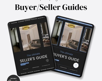 Real Estate Buyer Packet, Seller Packet,Real Estate Home Buyer and Seller Guide Bundle, Real Estate Template, Real Estate packet