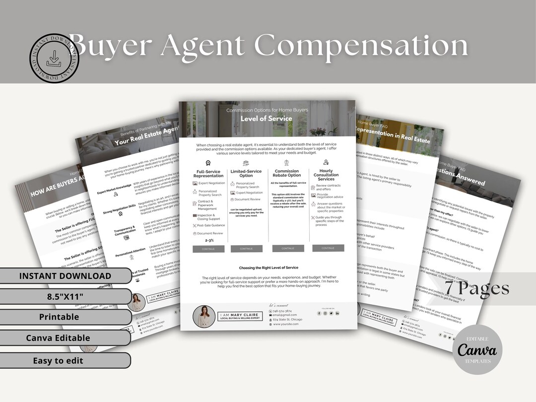Buyer Agent Compensation, Real Estate Commission, Buyer Agreement, Real ...