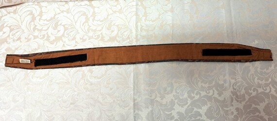 Unique Vintage Rust Tapestry Patterned Cloth Belt… - image 4