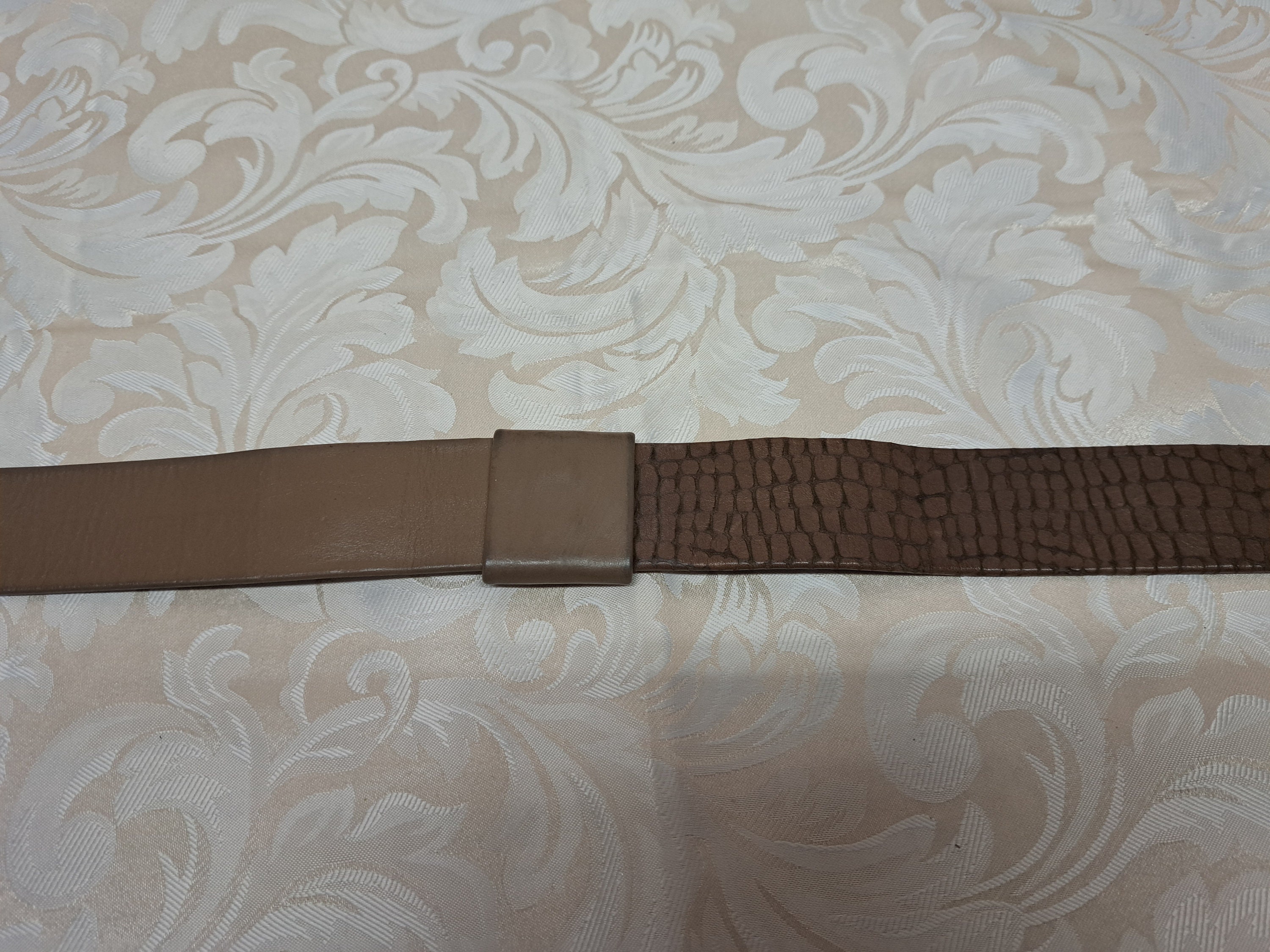 Vintage Hans Koch Original Handmade Brown and Tan Leather 