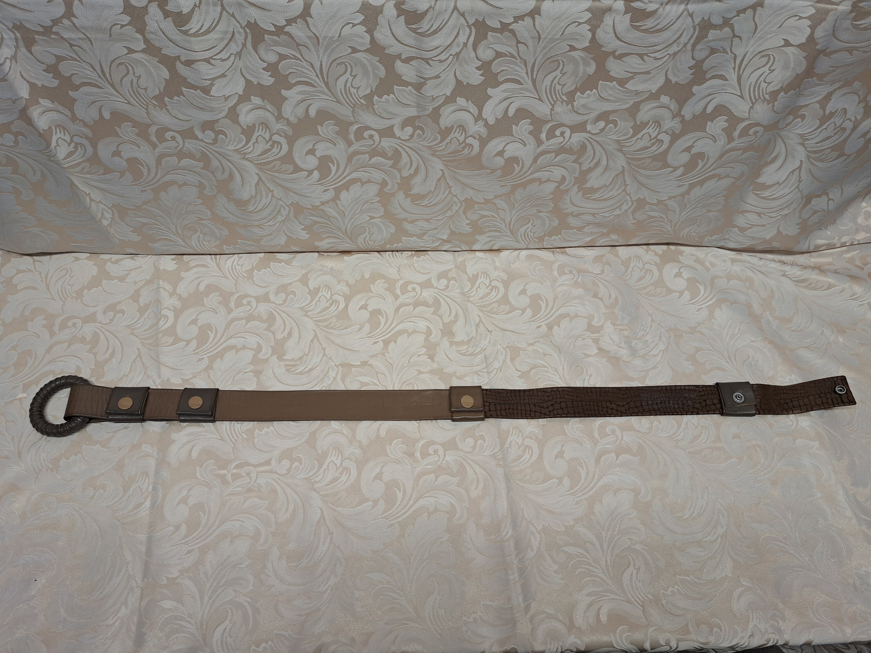 Vintage Hans Koch New York 1980s Memphis-Style Leather Belt HANS KOCH LTD Belt Soho New York Vintage Leather Color  main image 2