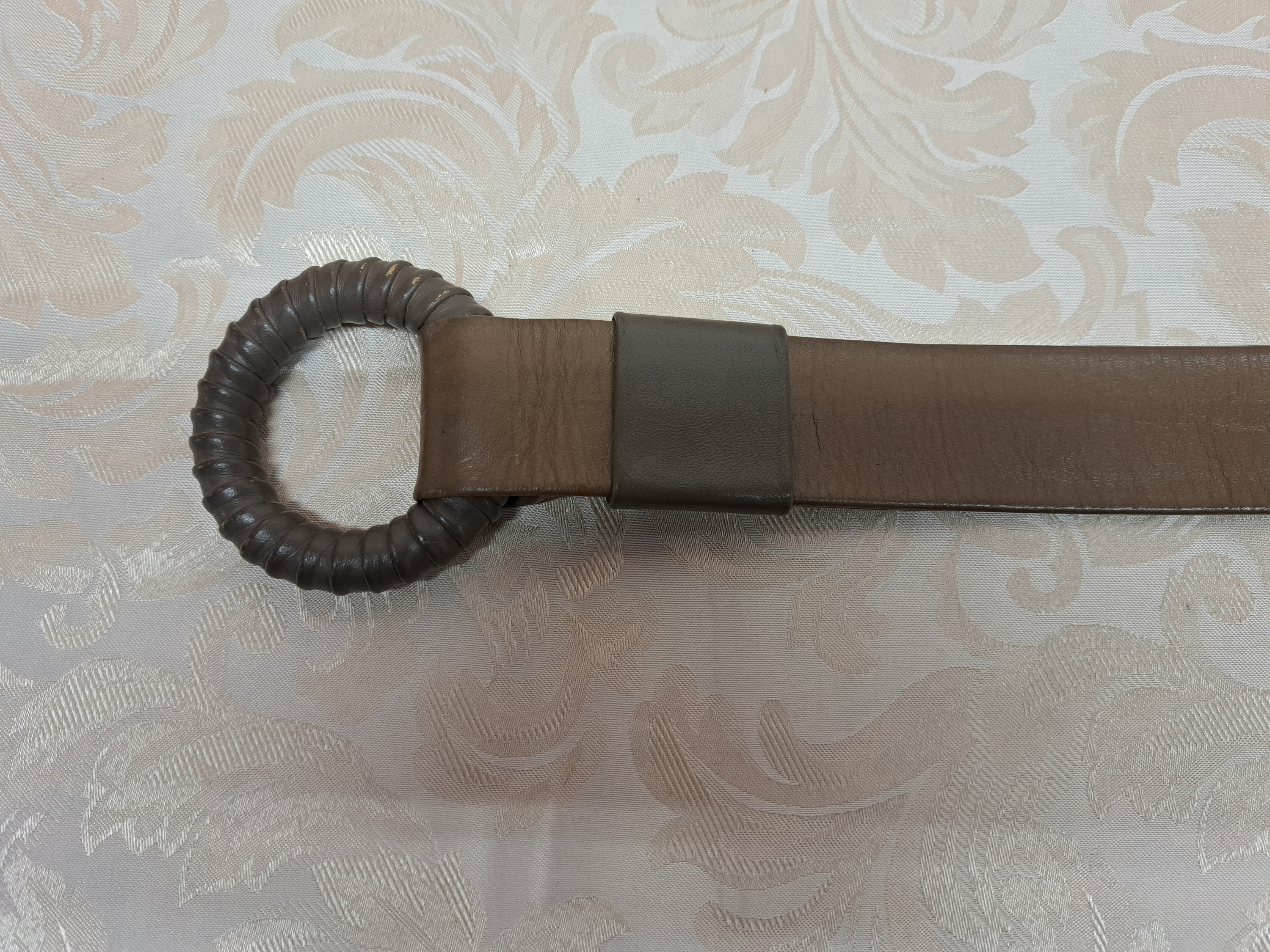 HANS KOCH LTD all leather belt Vintage Hans Koch Original Handmade Brown and Tan Leather  main image 3