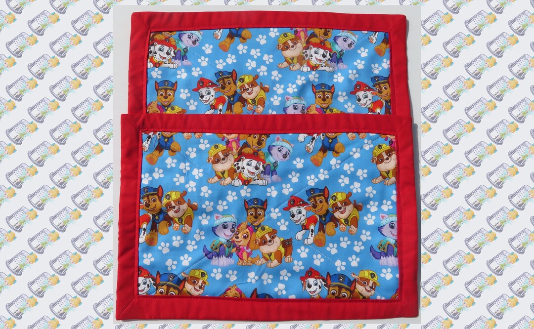 Paw Patrol Placemats - Sets of 2 Handmade. - Etsy