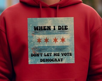 Express your Love of the City with Chicago Flag Inspired Heavy Blend Chicago Hoodie