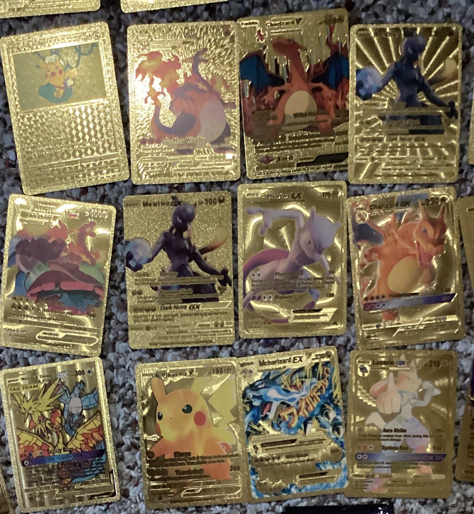 20 Random Full Art Gold Pok mon Cards Etsy 20 Random Full Art Gold Pok mon Cards Etsy