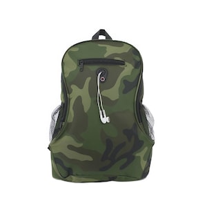 Zaino mimetico militare personalizzato per bambini – Nome personalizzato ricamato – Zaino scolastico per ragazzi e ragazze, resistente zaino militare per esterni.