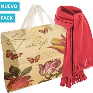 Bufanda polar para mujer en caja de cartón para regalar.